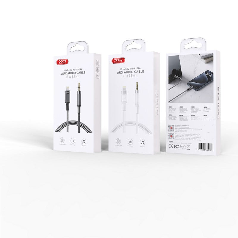 XO cable audio NB-R279A Lightning - jack 3,5mm 1,0m