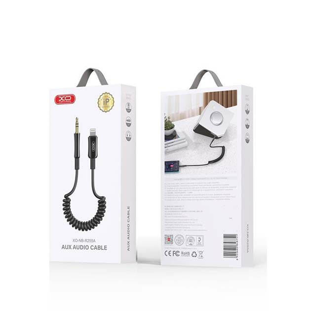 XO Lightning TO AUX  3.5 Spring Audio Cable