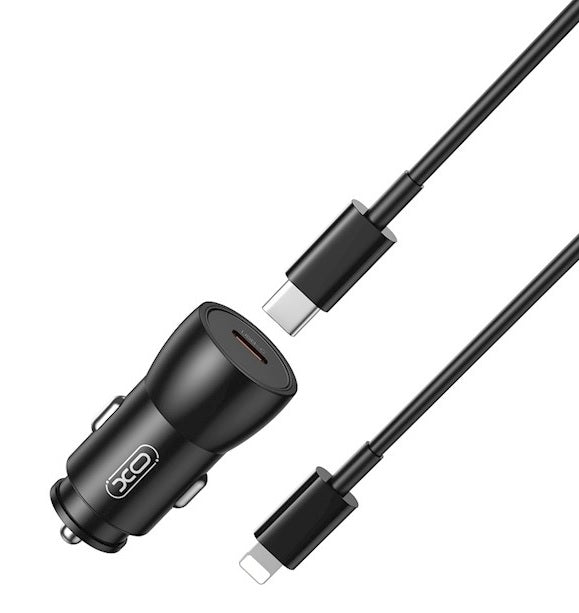 XO CC57 PD 25W Car Charger + Cable USB-C To Lightning