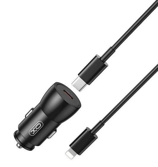 XO CC57 PD 25W Car Charger + Cable USB-C To Lightning